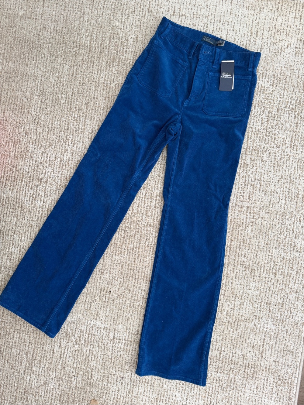Polo by Ralph Lauren Deep Royal Blue Corduroy Straight-Leg Jeans